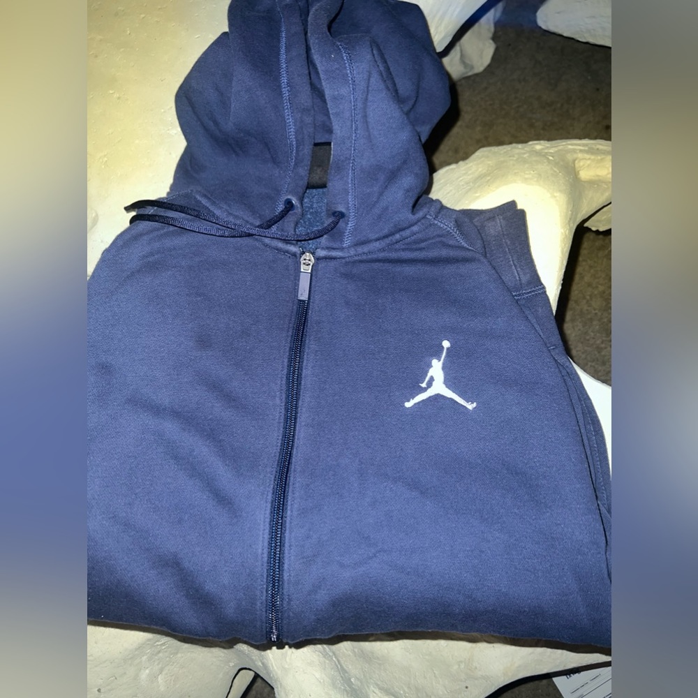 Blue men’s Jordan zip up jacket